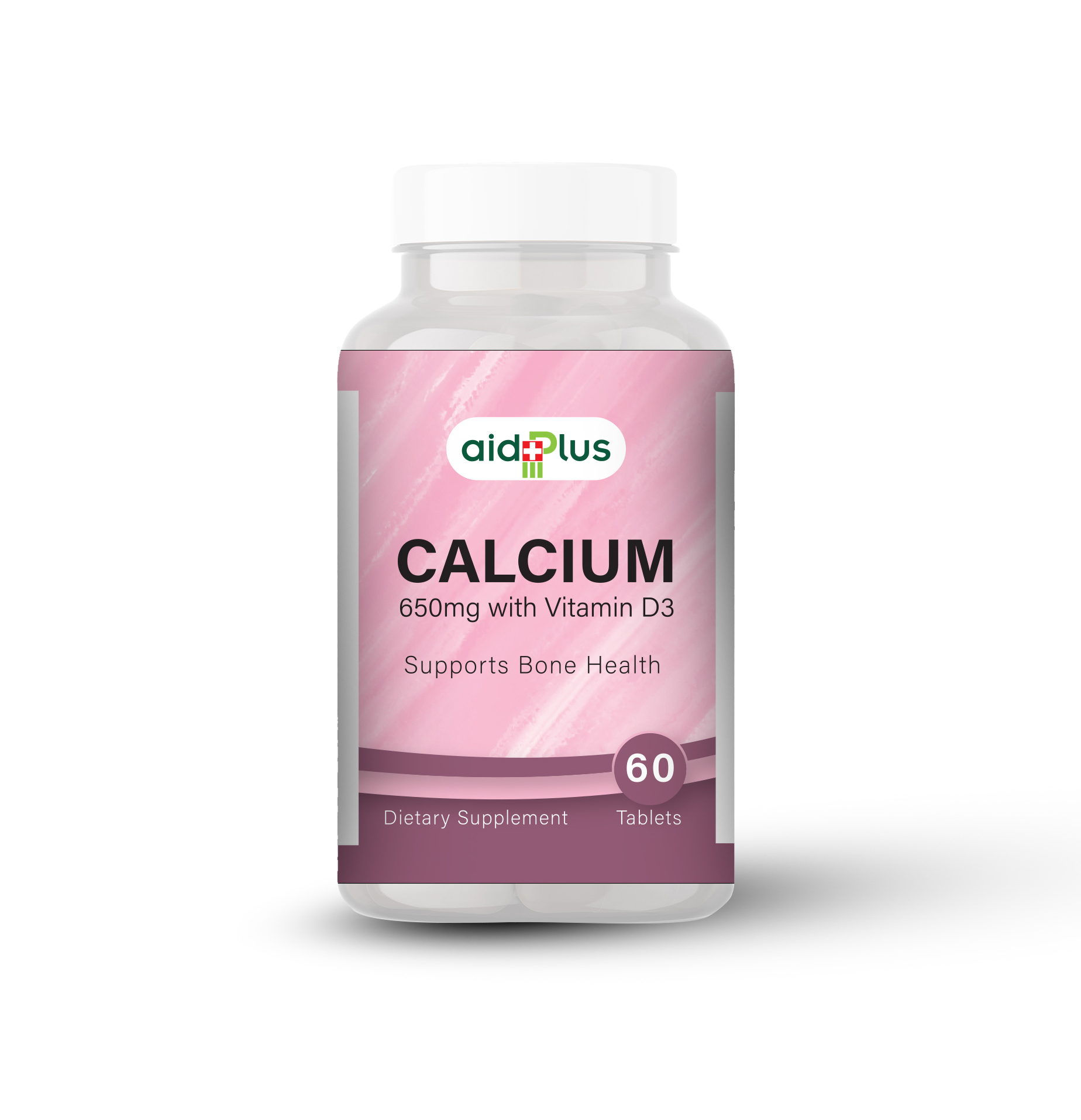 Picture of AID PLUS CALCIUM 650 MG W/D 60's